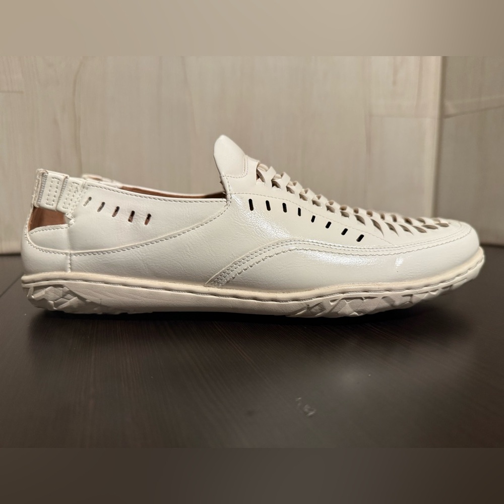 Stacy Adams Ibiza Slip On White Woven Loafer Men’s Size 8 Lightweight Casual - Picture 5 of 11